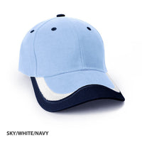 Patriot Structured 6-Panel Cap with Pre-Curved Peak thumbnail 4 patriot cap - madhats.com.au