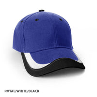 Patriot Structured 6-Panel Cap with Pre-Curved Peak thumbnail 3 patriot cap - madhats.com.au