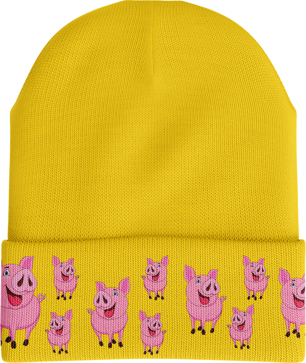 Percy Pig Beanie - madhats.com.au