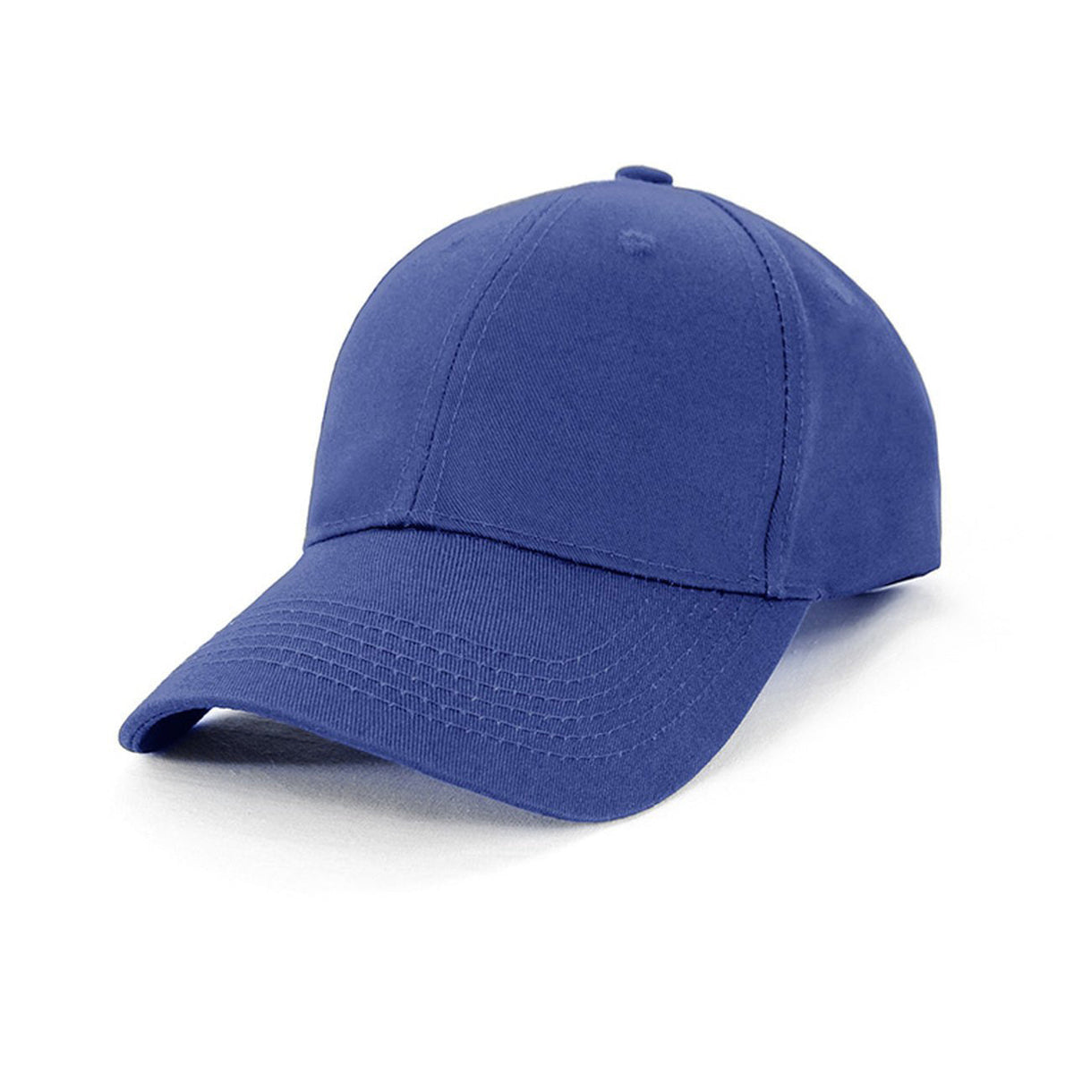 Structured 6-Panel PET/Cotton Cap with Pre-Curved Peak