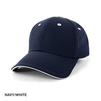 Structured PET/Cotton Sandwich Cap with Eco Label & Adjustable Strap thumbnail 2 pet/cotton sandwich cap - madhats.com.au