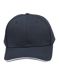 Pique Mesh Contrast Sandwich 6-Panel Structured Cap thumbnail 5 pique mesh contarst sandwich - madhats.com.au