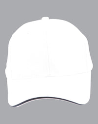 Pique Mesh Contrast Sandwich 6-Panel Structured Cap thumbnail 8 pique mesh contarst sandwich - madhats.com.au