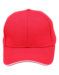 Pique Mesh Contrast Sandwich 6-Panel Structured Cap thumbnail 6 pique mesh contarst sandwich - madhats.com.au