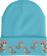 Playful Pussycat Insulated Beanie with Reflective Stripe thumbnail 1