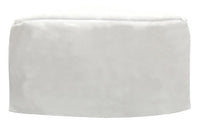 Poly Cotton Chefs Hat with Elastic Backing in Black & White thumbnail 2