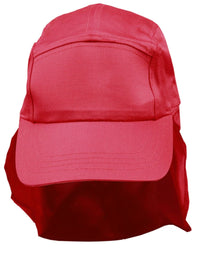 Kids Poly Cotton Legionnaire Cap with Adjustable Velcro Strap thumbnail 6 poly cotton legionnaire hat - madhats.com.au
