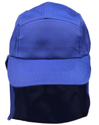 Kids Poly Cotton Legionnaire Cap with Adjustable Velcro Strap thumbnail 7 poly cotton legionnaire hat - madhats.com.au