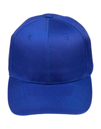 Polycotton Twill Structured 6-Panel Cap with Velcro Closure thumbnail 2