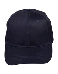Polycotton Twill Structured 6-Panel Cap with Velcro Closure thumbnail 4
