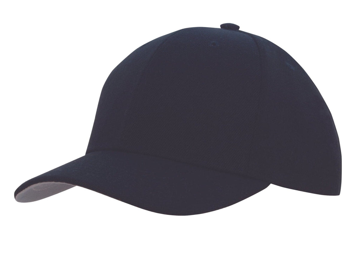 Premium American Twill 6-Panel Cap with Contrast Peak Under