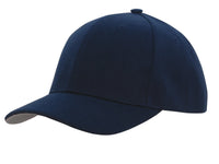 Premium American Twill 6-Panel Cap with Contrast Peak Under thumbnail 4