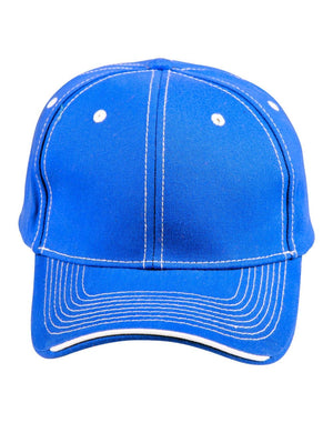 Premium Cotton Twill Contrast Trim Cap - madhats.com.au