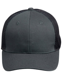 Premium Cotton Twill 6-Panel Trucker Cap with Mesh Back thumbnail 1 premium cotton twill trucker cap - madhats.com.au