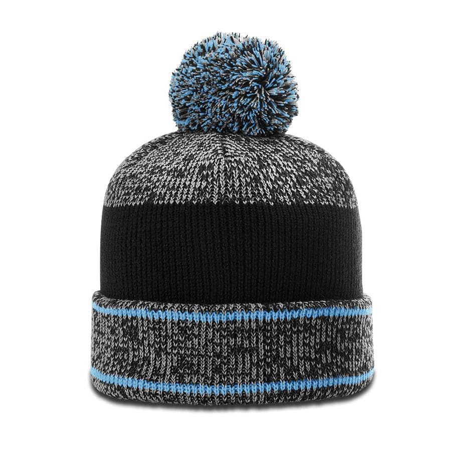 Richardson Heathered Pom Beanie with Cuff in Multi-Color Options