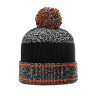 Richardson Heathered Pom Beanie with Cuff in Multi-Color Options thumbnail 4