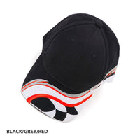Raceway Structured 6-Panel Cap with Embroidered Peak thumbnail 2