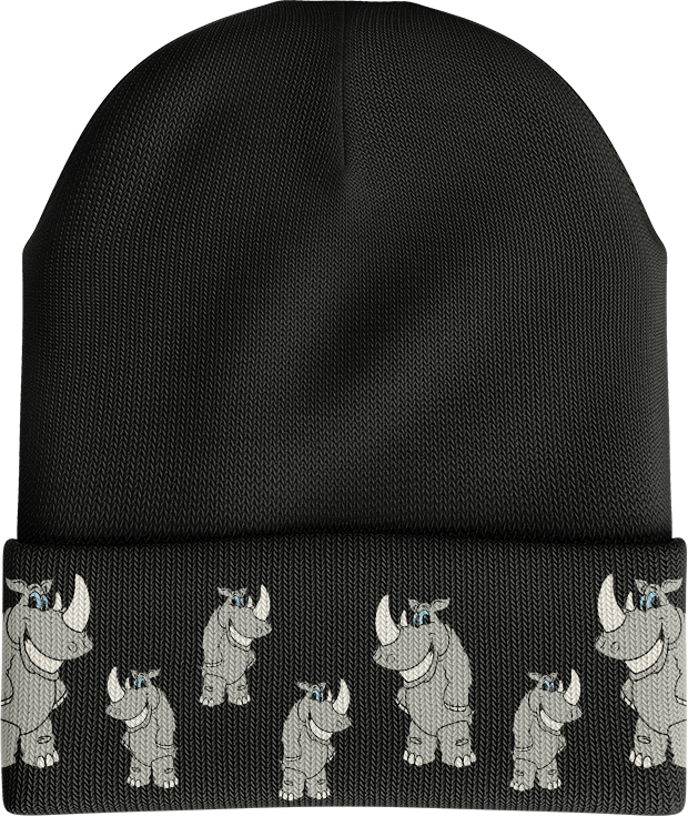 Racy Rhino Beanie - madhats.com.au