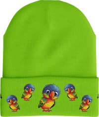 Rainbow Lorikeet Insulated Beanie with Reflective Stripe thumbnail 2