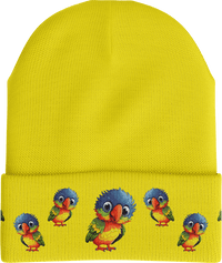 Rainbow Lorikeet Insulated Beanie with Reflective Stripe thumbnail 4