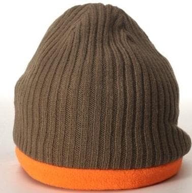 Reversible Knit Fleece Cap with Camo Design