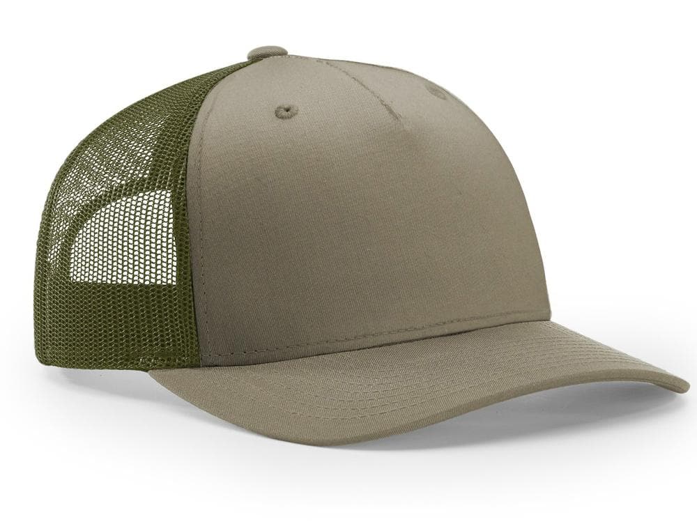 Richardson 5 Panel Trucker Twill Mesh Snapback Cap