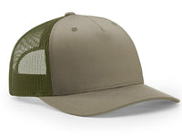 Richardson 5 Panel Trucker Twill Mesh Snapback Cap thumbnail 1 richardson 5 panel trucker twill mesh snapback - madhats.com.au
