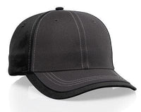 Richardson 6-Panel Charcoal Color Block Cap with Contrasting Brim thumbnail 1