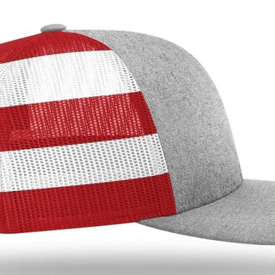 Richardson 6 Panel Trucker Printed Stars & Stripes Mesh Back