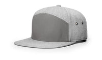 Richardson 7 Panel Twill Cap with Leather Strap Back thumbnail 2