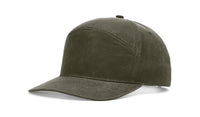 Richardson 7-Panel Waxed Cotton Cap in Buck & Dark Olive thumbnail 2