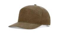 Richardson 7-Panel Waxed Cotton Cap in Buck & Dark Olive thumbnail 1