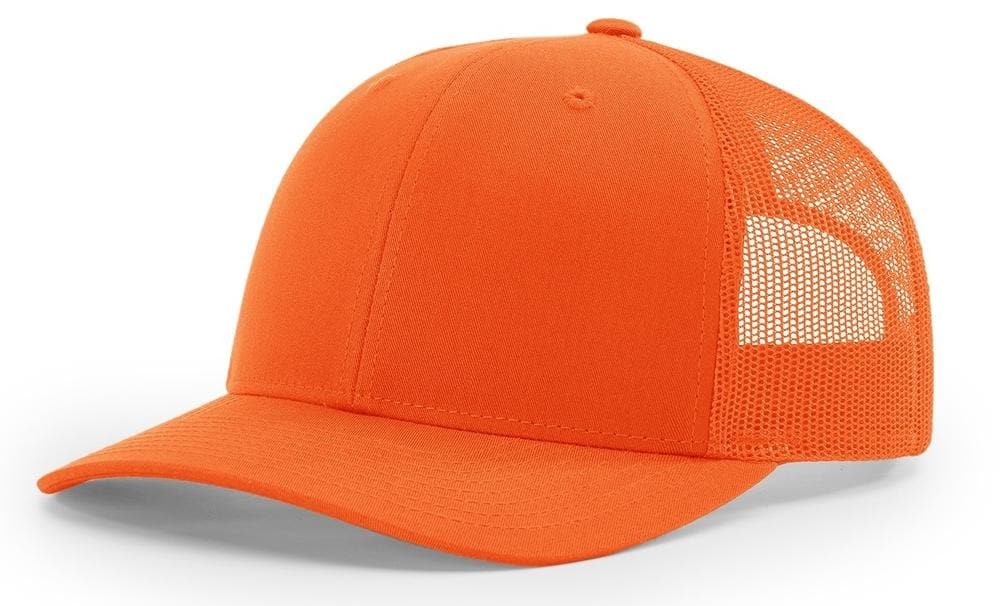 Blaze Orange Trucker Cap with Breathable Mesh Back