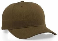 Richardson Canvas Duck Cloth 6 Panel Cap in Buck & Dark Olive thumbnail 1