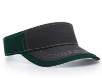 Richardson Charcoal Sun Visor with Contrast Stitching thumbnail 3