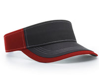 Richardson Charcoal Sun Visor with Contrast Stitching thumbnail 9