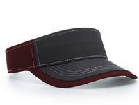 Richardson Charcoal Sun Visor with Contrast Stitching thumbnail 5