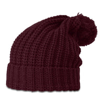 Richardson Chunk Pom Beanie with Folded Cuff in Multiple Colors thumbnail 1