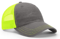 Richardson Washed Trucker Mesh Cap with Split and Tri-Color Designs thumbnail 25