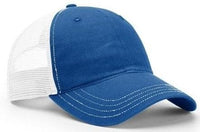 Richardson Washed Trucker Mesh Cap with Split and Tri-Color Designs thumbnail 4