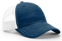 Richardson Washed Trucker Mesh Cap with Split and Tri-Color Designs thumbnail 3