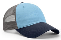 Richardson Washed Trucker Mesh Cap with Split and Tri-Color Designs thumbnail 20