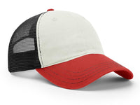 Richardson Washed Trucker Mesh Cap with Split and Tri-Color Designs thumbnail 16