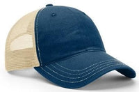 Richardson Washed Trucker Mesh Cap with Split and Tri-Color Designs thumbnail 9
