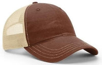Richardson Washed Trucker Mesh Cap with Split and Tri-Color Designs thumbnail 10