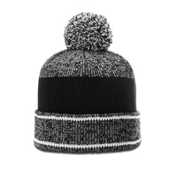 Richardson Heathered Pom Beanie with Cuff in Multi-Color Options thumbnail 8