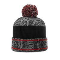 Richardson Heathered Pom Beanie with Cuff in Multi-Color Options thumbnail 7