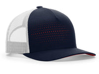 Richardson Laser Cut Five Panel Trucker Cap with Multi-Color Panels thumbnail 3