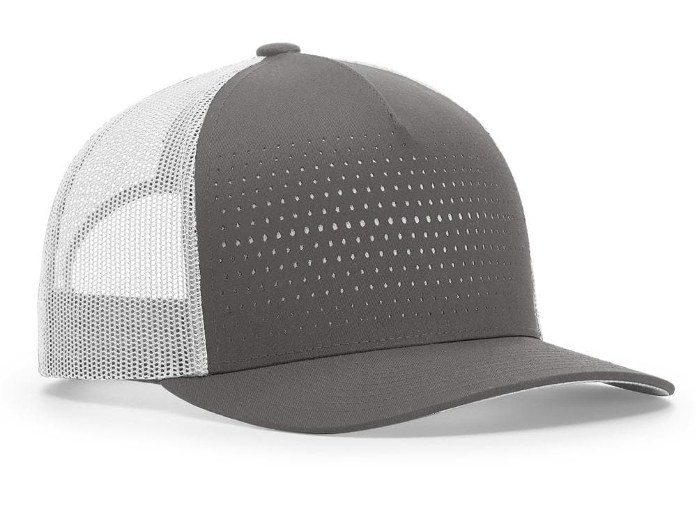 Richardson Laser Cut Five Panel Trucker Cap with Multi-Color Panels