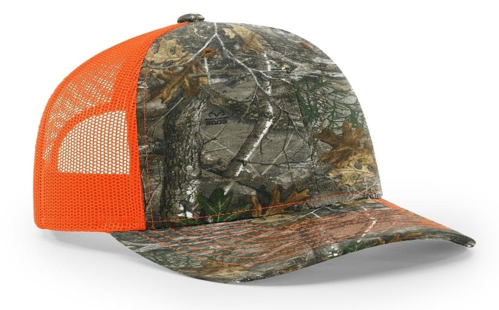 Richardson Trucker Camo Pattern Twill Trucker Mesh